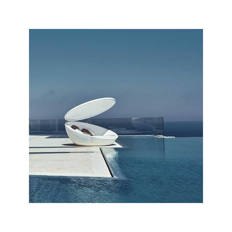 Ulm Daybed Co Parasol Lacquered By Vondom Outdoor Furniture With Sunshade System Ulm Daybed Co Parasol Lacquered By, Vondom Outdoor Furniture