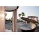 ULM Daybed with Parasol and Round Canopy by Vondom at Marina Beach Club Valencia