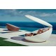  ULM Daybed with Parasol de Vondom Outdoor Deck and Terrace