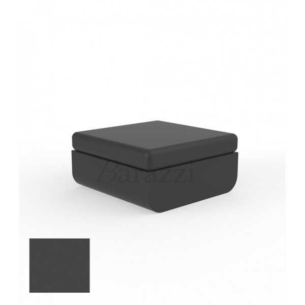 ULM Pouf Anthracite Polyethylene Matt Vondom