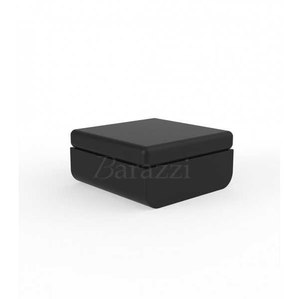 ULM Pouf Black Polyethylene Matt Vondom