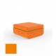 ULM Pouf Orange Polyethylene Mat Vondom