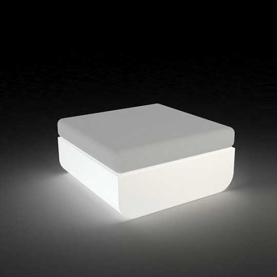 ULM Pouf Luz - Outdoor White Led Light Stool