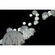 Outdoor GLOBO Floor Lamps mixed sizes like Beads of Dew