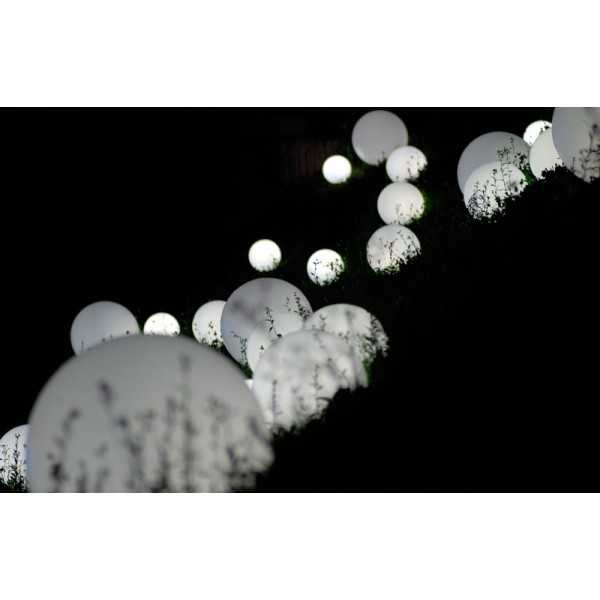 Lighting composition created with GLOBO Outdoor Round Lamps