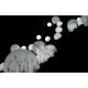 Lighting Beads of Dew or Rain Drops with GLOBO Outdoor Round Floor Lamps