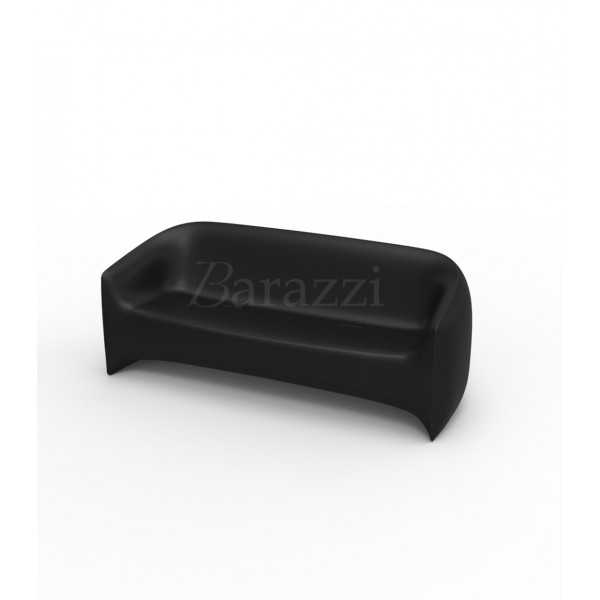 BLOW Sofa Black Matt Polyethylene Vondom