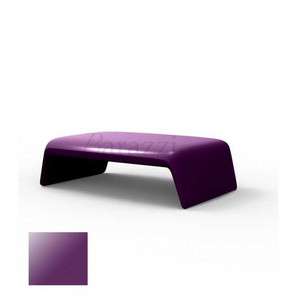 BLOW Coffee Table Plum Lacquered Polyethylene Vondom