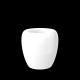 BLOW Pot 40 - White LED Polyethylene Flower Pot
