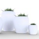 BLOW Pot 80 Laqué - Grande Jardinière Extérieure en Polyéthylène avec Finitions Laquées