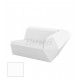 FAZ Sofa Left White Matt Polyethylene Vondom