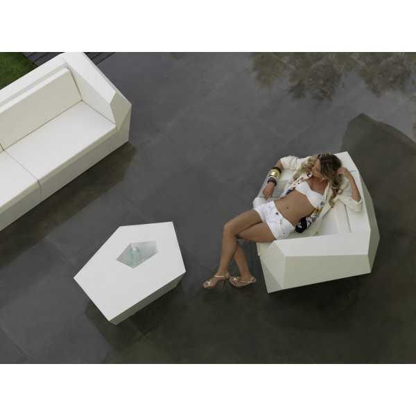 Fauteuil Table et Sofa Blanc Faz Vondom