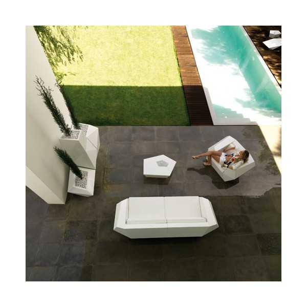  Faz White Sofa Table Armchair Vondom