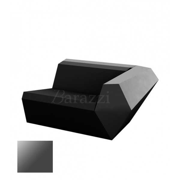 FAZ Sofa Gauche Anthracite Polyethylene Laque Vondom 