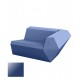 FAZ Sofa Gauche Bleu Polyethylene Laque Vondom