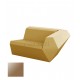 FAZ Sofa Gauche Champagne Polyethylene Laque Vondom