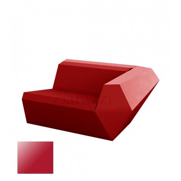  FAZ Sofa Gauche Rouge Polyethylene Laque Vondom