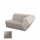 FAZ Sofa Gauche Taupe Polyethylene Laque Vondom