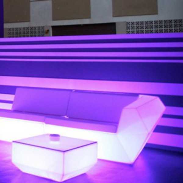  Faz Sofa Gauche RGB Vondom Meridienne version lumineuse Multicolore