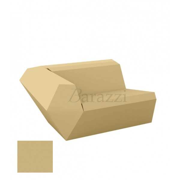 FAZ Sofa Droit Beige Polyethylene Mat Vondom