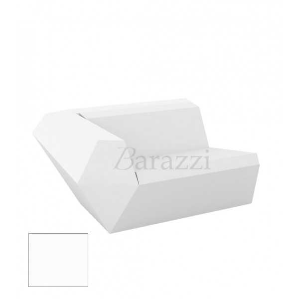 - FAZ Sofa White Right Matt Polyethylene Vondom