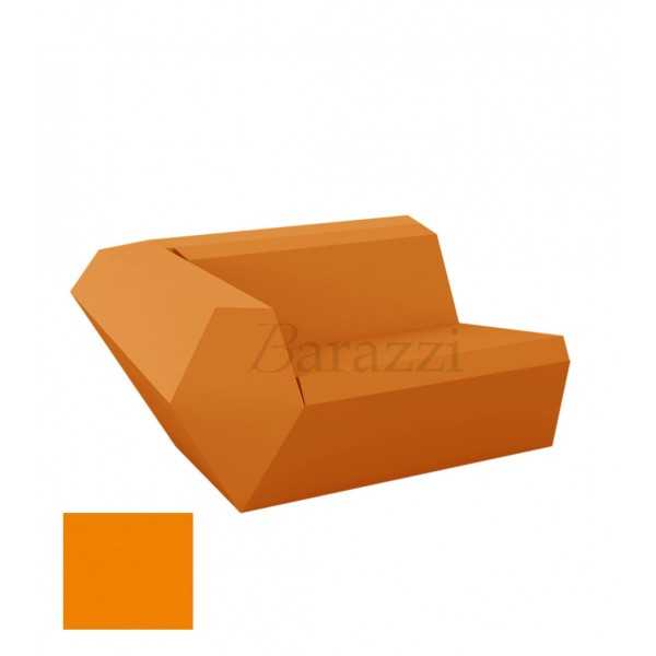  FAZ Sofa Orange Right Matt Polyethylene Vondom