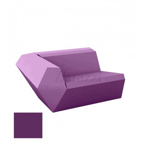  FAZ Sofa Droit Prune Polyethylene Mat Vondom