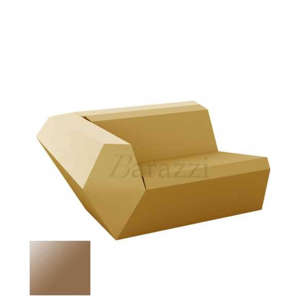 FAZ Sofa Droit Champagne Polyethylene Laque Vondom