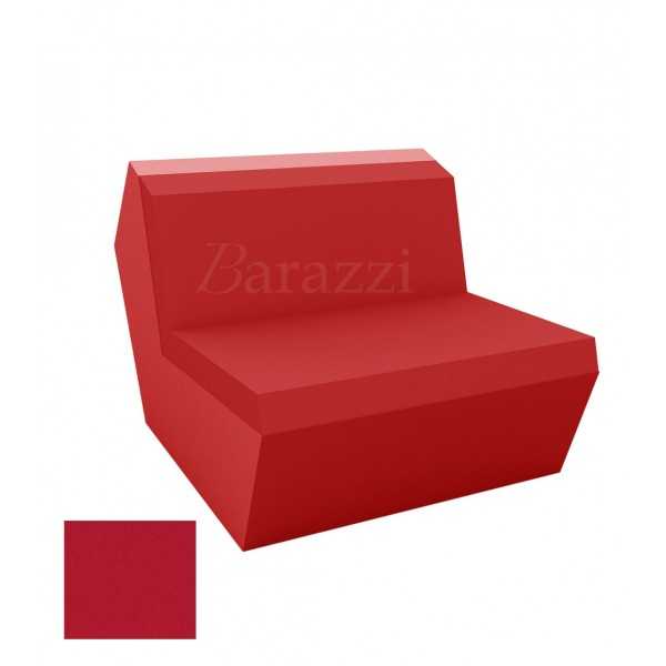 FAZ Sofa Red Armless Matt Polyethylene Vondom