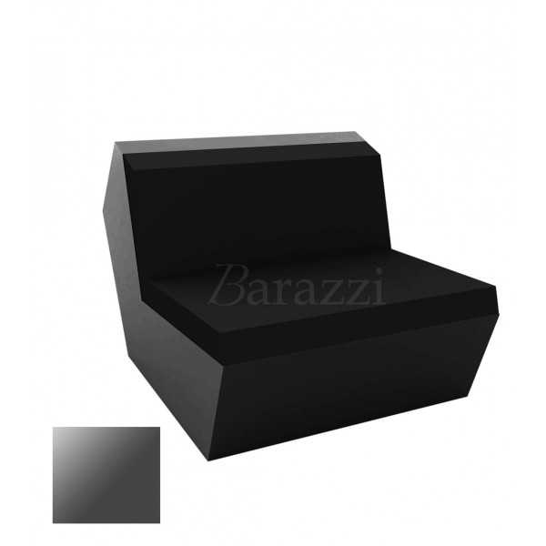 FAZ Sofa Armless Anthracite Lacquered Polyethylene Vondom