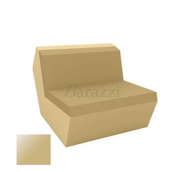 FAZ Sofa Armless Beige Lacquered Polyethylene Vondom