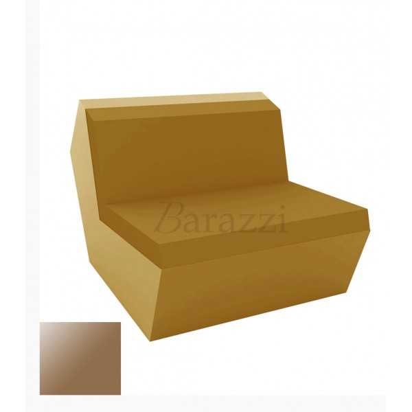 FAZ Sofa Armless Champagne Lacquered Polyethylene Vondom