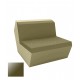 FAZ Sofa Armless Khaki Lacquered Polyethylene Vondom