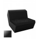 FAZ Sofa Armless Black Lacquered Polyethylene Vondom