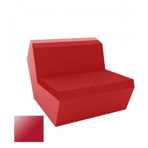 FAZ Sofa Central Rouge Polyethylene Laque Vondom