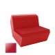 AZ Sofa Armless Red Lacquered Polyethylene Vondom