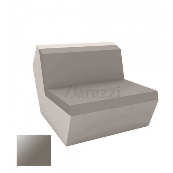 FAZ Sofa Armless Taupe Lacquered Polyethylene Vondom