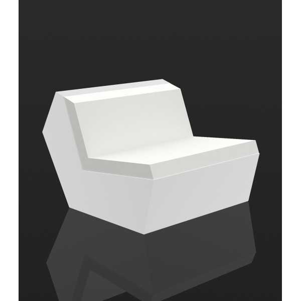 Faz Sofa Central Vondom Meridienne version lumineuse blanche