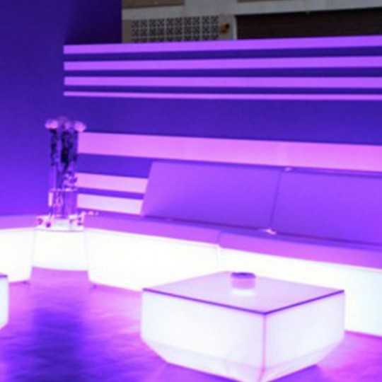  Faz Sofa Central RGB Vondom Meridienne version lumineuse Multicolore