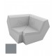 FAZ Sofa Angle 90 Acier Polyethylene Mat Vondom