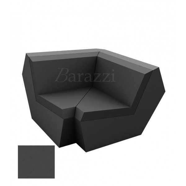 FAZ Sofa Anthracite Corner 90 Matt Polyethylene Vondom