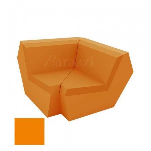 FAZ Sofa Angle 90 Orange Polyethylene Mat Vondom
