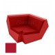 FAZ Sofa Angle 90 Rouge Polyethylene Mat Vondom 