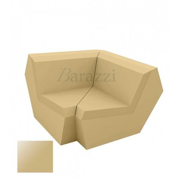 FAZ Sofa Beige Corner 90 Lacquered Polyethylene Vondom