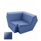 FAZ Sofa Angle 90 Bleu Polyethylene Laque Vondom 