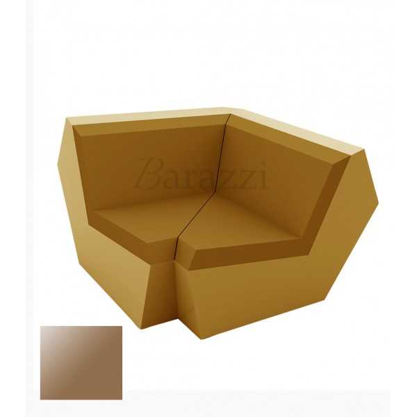 FAZ Sofa Champagne Corner 90 Lacquered Polyethylene Vondom