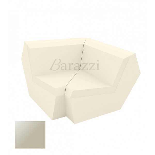 FAZ Sofa Ecru Corner 90 Lacquered Polyethylene Vondom