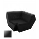 FAZ Sofa Angle 90 Noir Polyethylene Laque Vondom