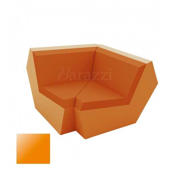 FAZ Sofa Orange Corner 90 Lacquered Polyethylene Vondom