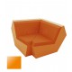 FAZ Sofa Angle 90 Orange Polyethylene Laque Vondom